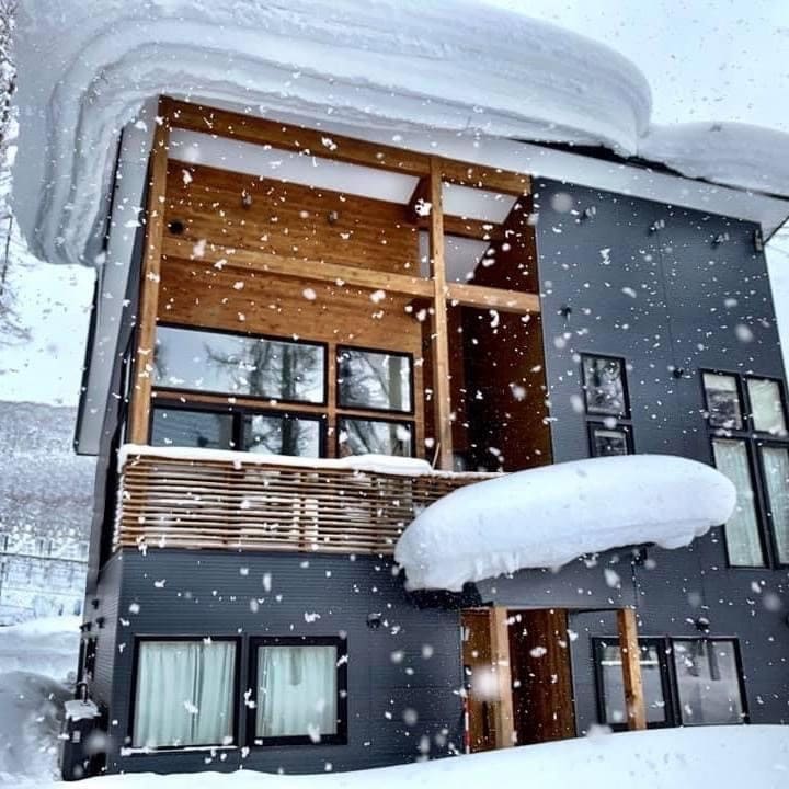 Snow Covered House in Niseko, Japan