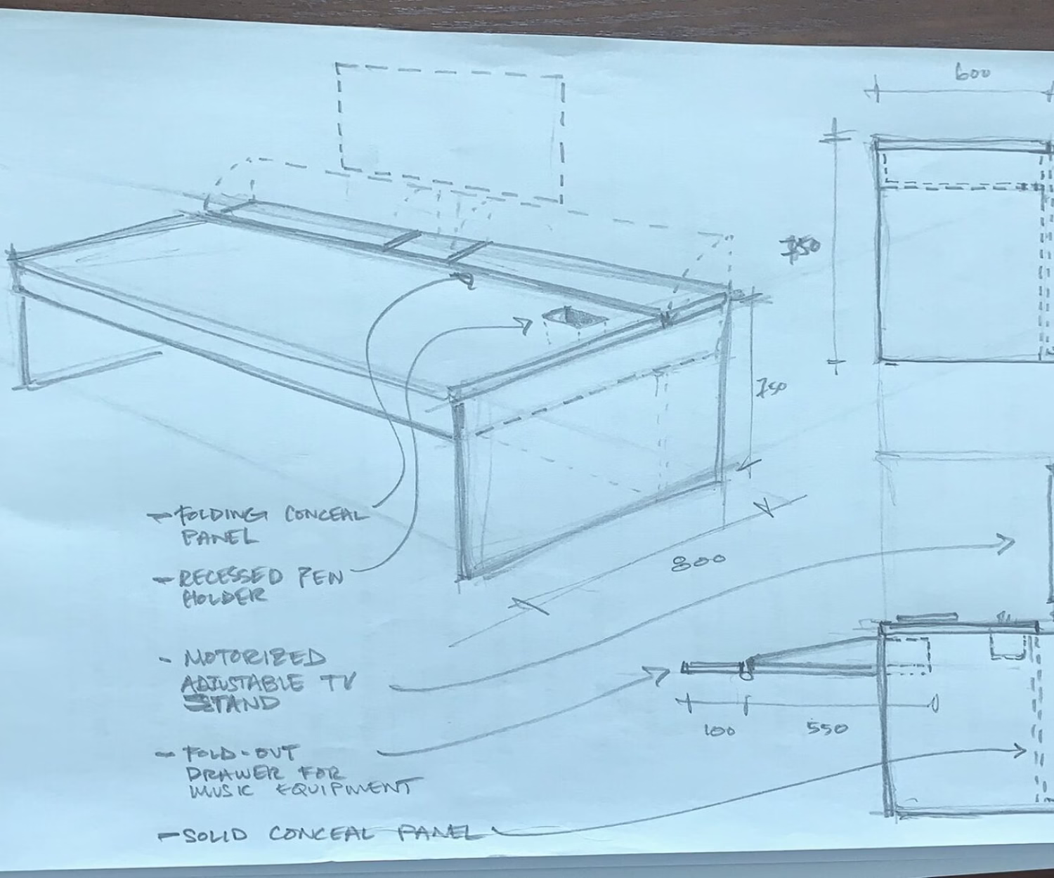 Mesh Desk Sketch