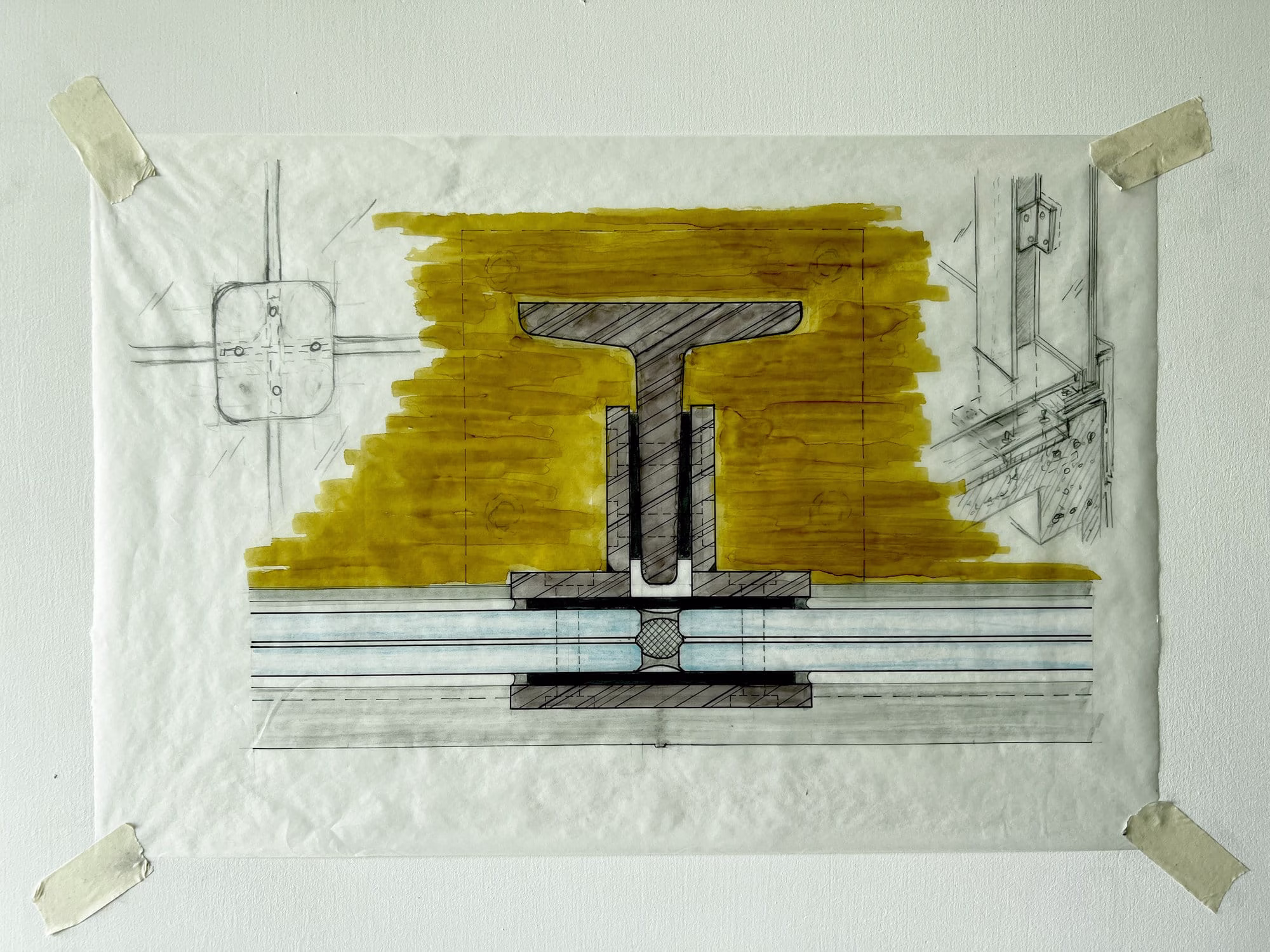 20220908_Cladding Study Sketches_01_EXT_Glass Facade - Steel T Profile_1800x