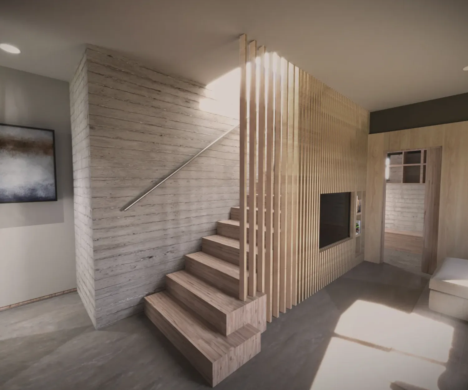Sasayaki Matsu - Schematic Design Interior - L1 Living Room