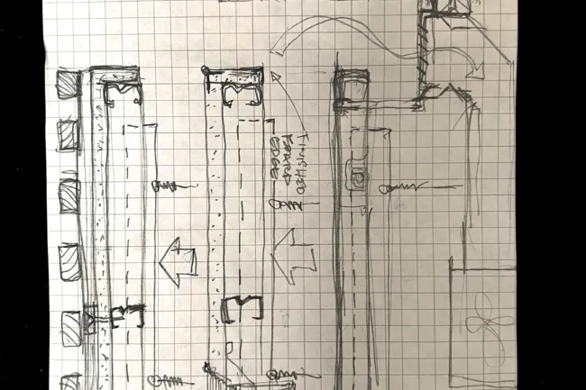 Notebook Sketches for Architectural Design of a House - Typical Ceiling Details