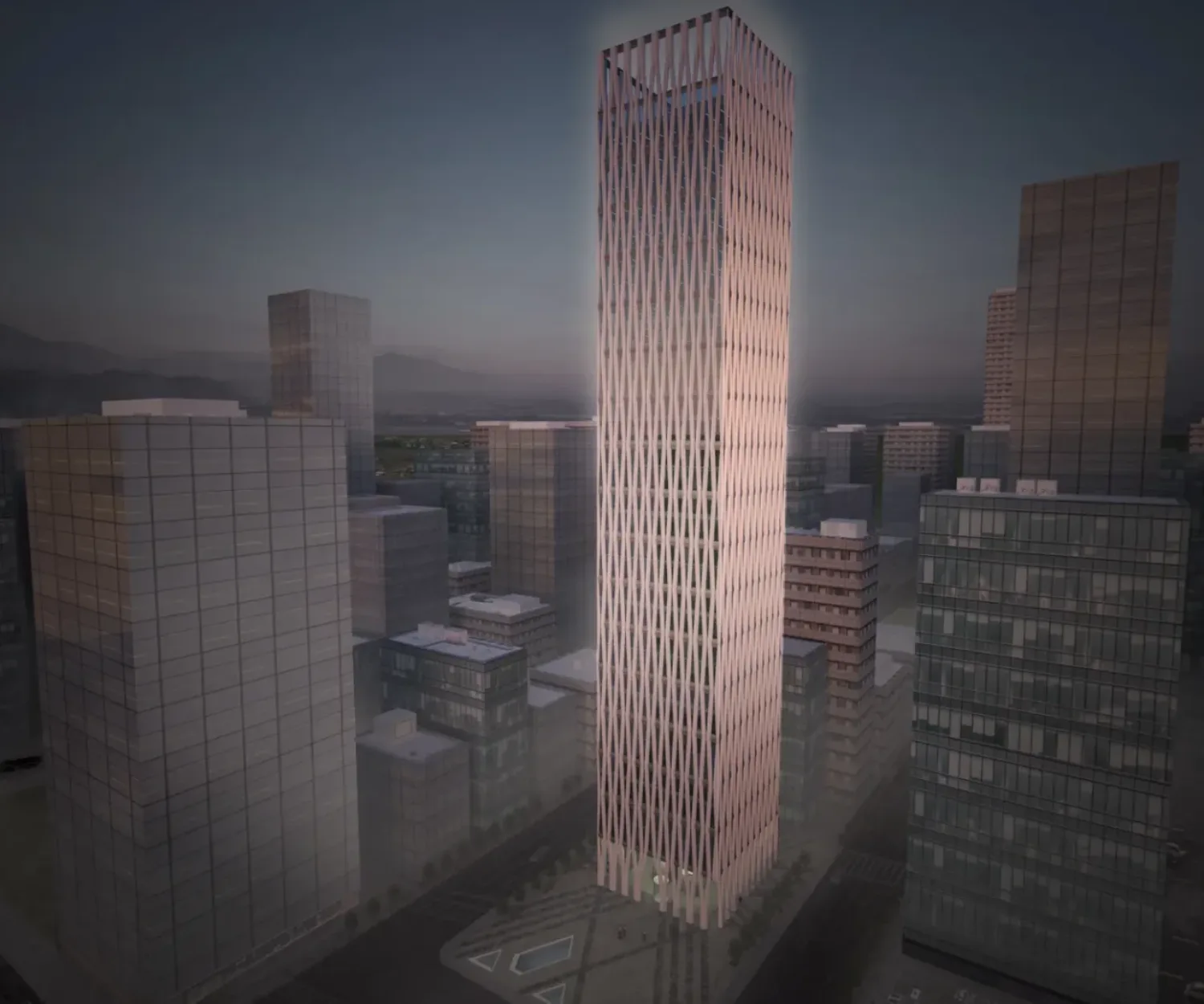 Tower ONE - Concept Design Aerial Rendering