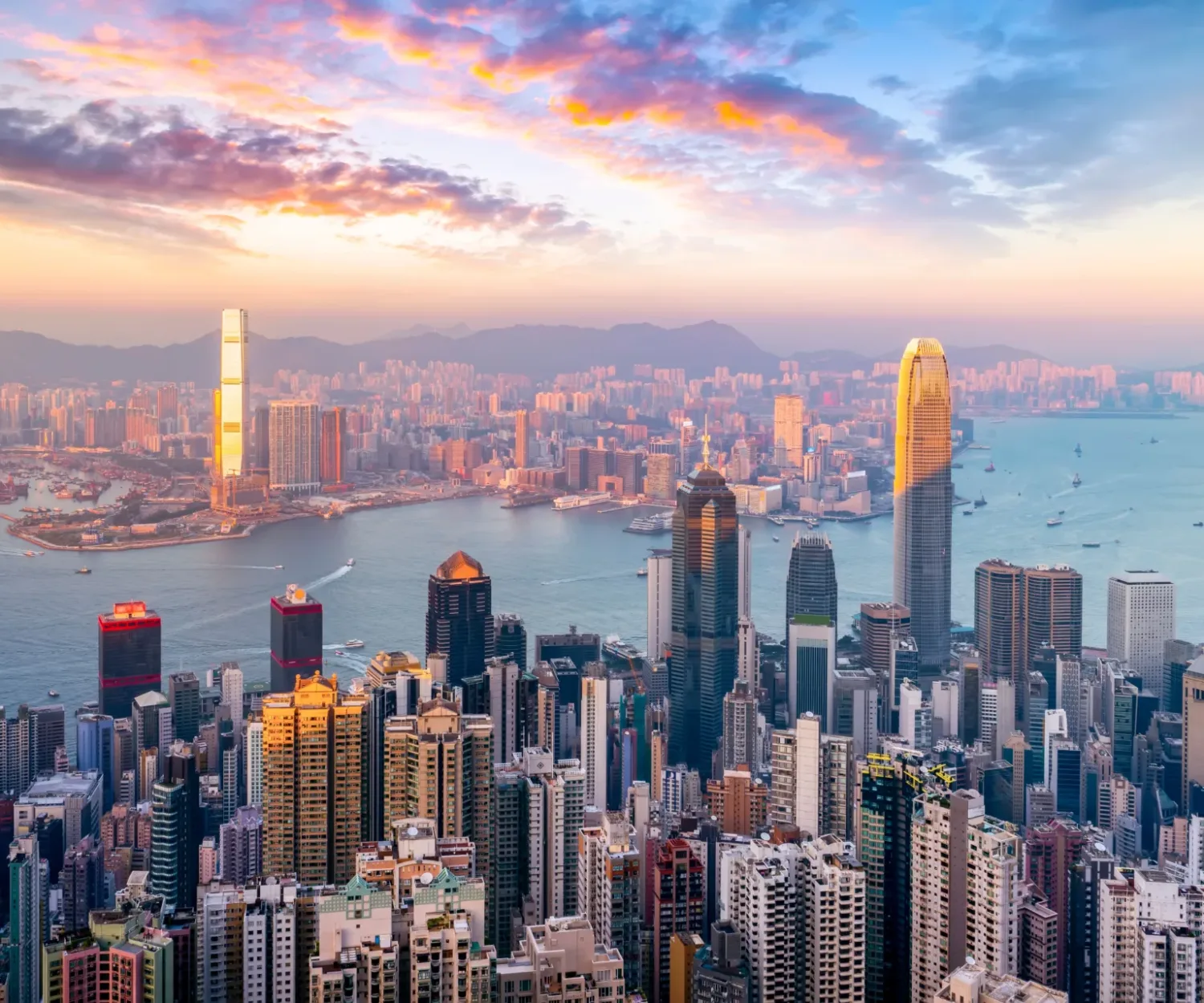 Hong Kong at Sunset