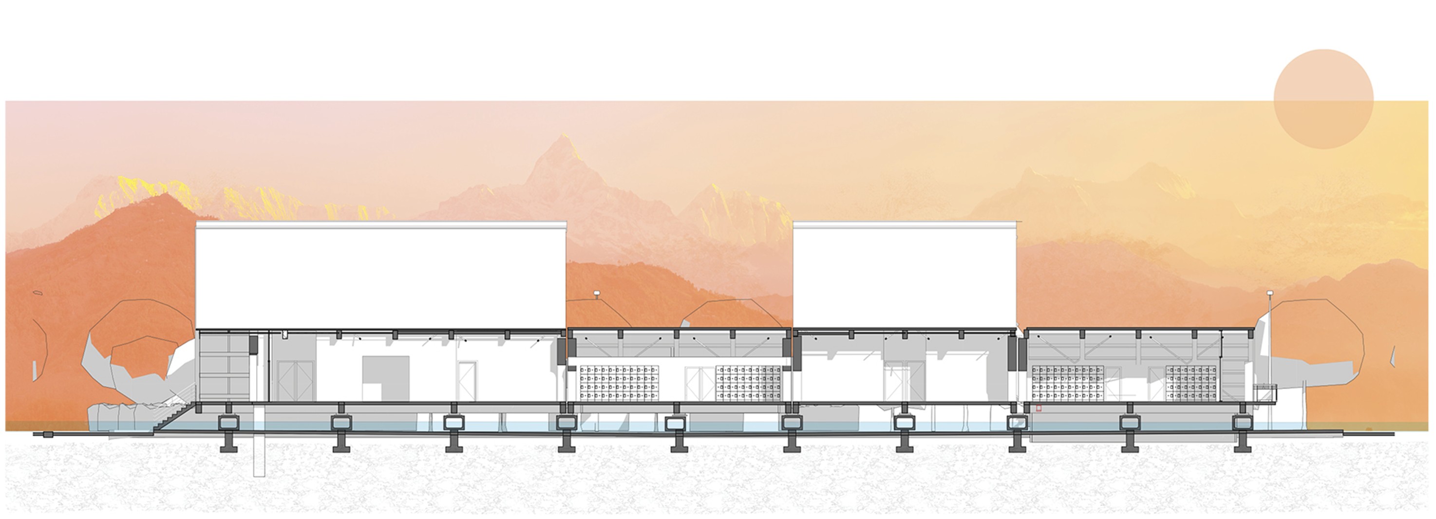Architectural Rendering of a Competition Entry by STEAD Architecture and Design of Nepal School Competition