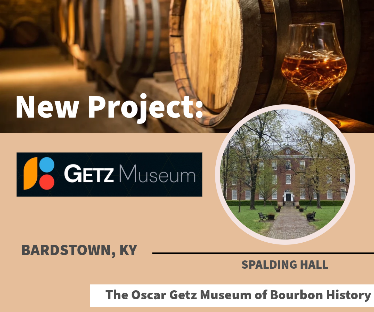 STEAD Architecture is the Architect for the Oscar Getz Museum of Bourbon History