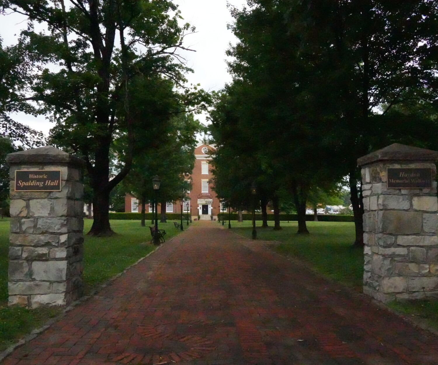 The lawn at Spalding Hall in Bardstown Kentucky, USA